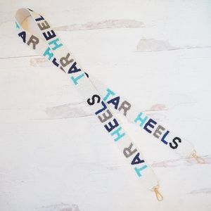 Beaded North Carolina Tar Heels Collegiate Game Day Purse Strap Multi